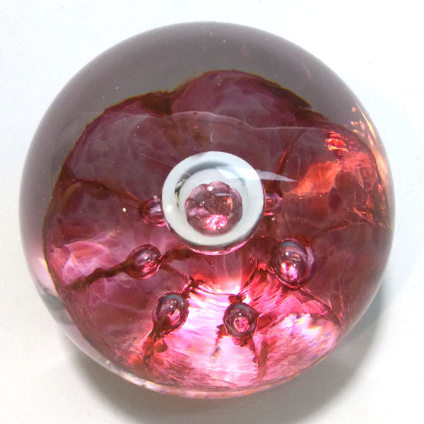 Crimp Paperweight in Gold Ruby by WheatonArts